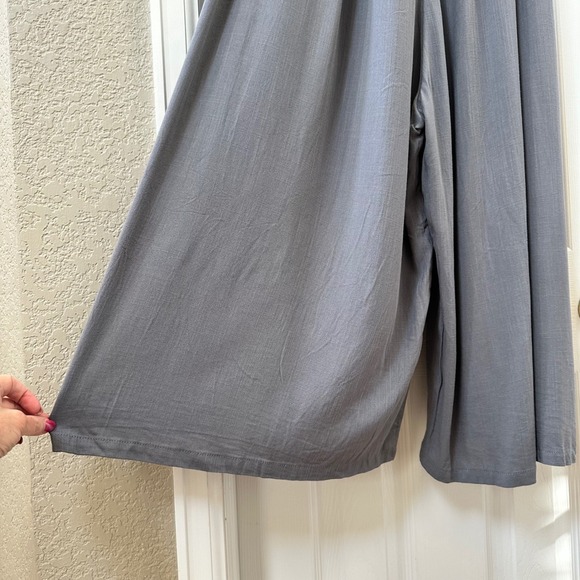 Hunter & Brown Bohemian Flowy Relaxed Fit Crop Wide Leg Jumpsuit Size Small NWT - Picture 5 of 10